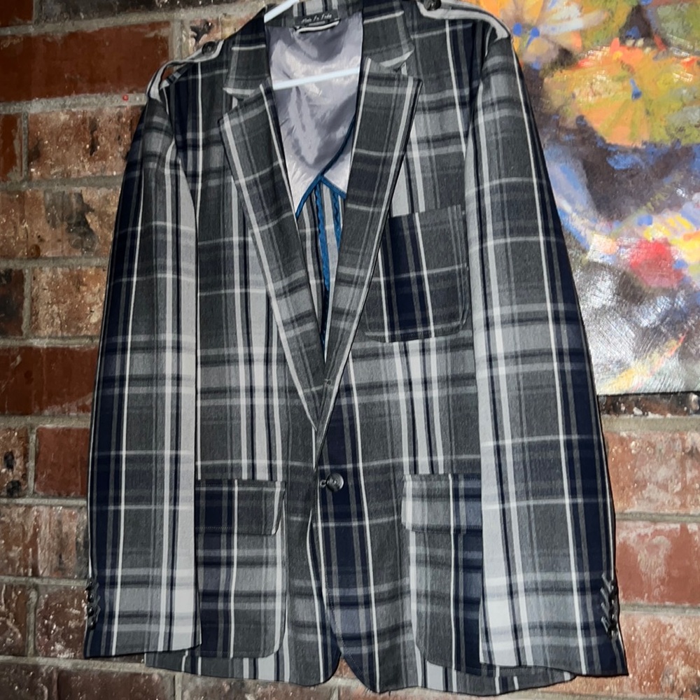 Plaid sport’s coat/blazer
